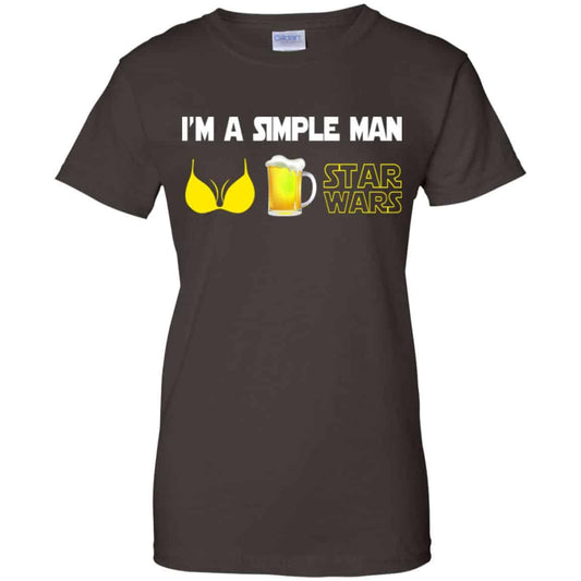 I’m A Simple Man Boobs Beer Star Wars Shirt, Hoodie, Tank