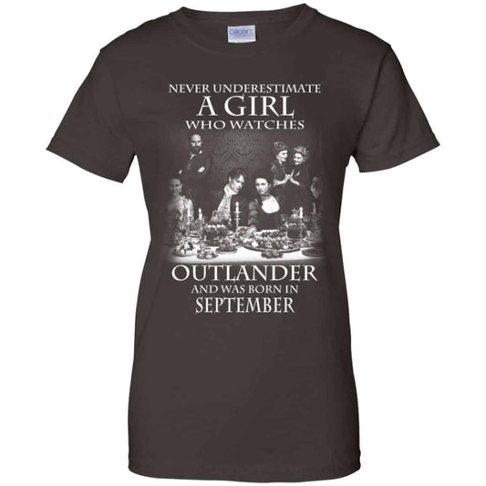 A Girl Who Watches Outlander And Was Born In September T-Shirts, Hoodie, Tank