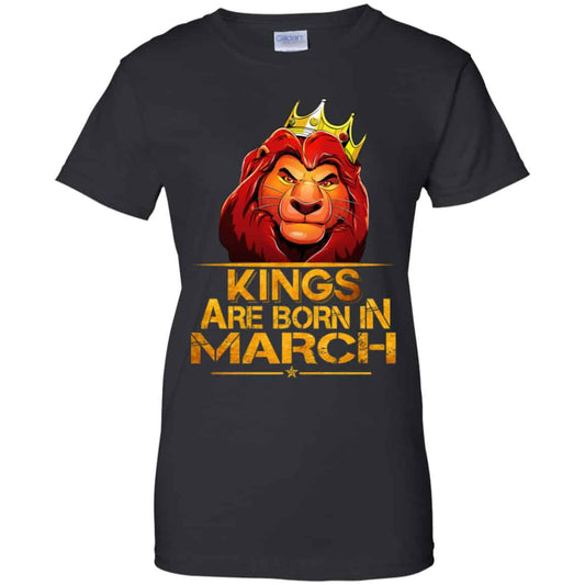 
	Lion King Are Born In March Shirt, Hoodie, Tank