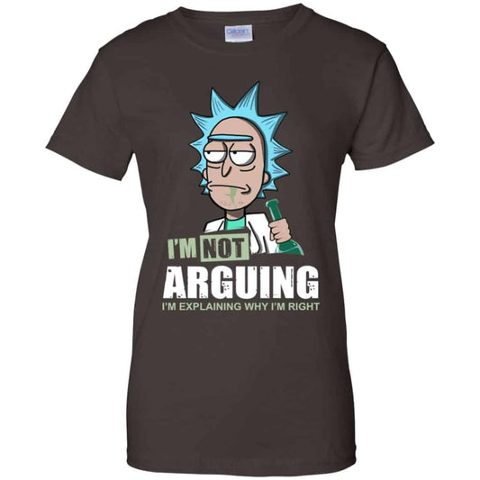 I’m Not Arguing I’m Explaining Why I’m Right Rick And Morty Shirt, Hoodie, Tank