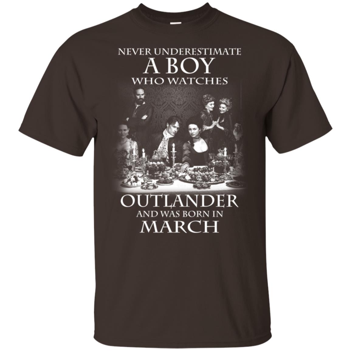 A Boy Who Watches Outlander And Was Born In March T-Shirts, Hoodie, Tank
