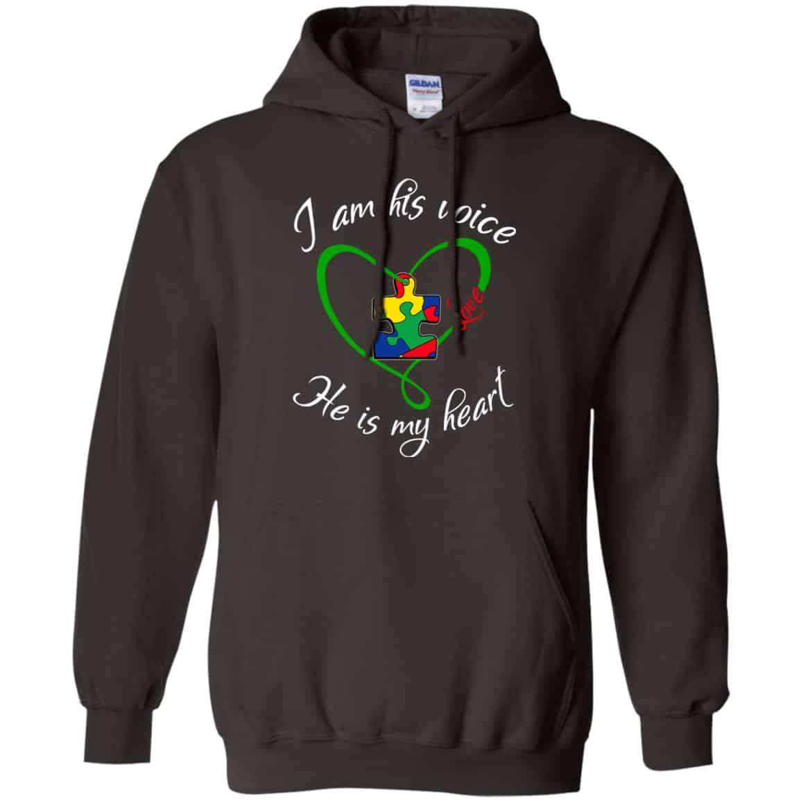 Autism: I Am His Voice He Is My Heart Shirt, Hoodie, Tank
