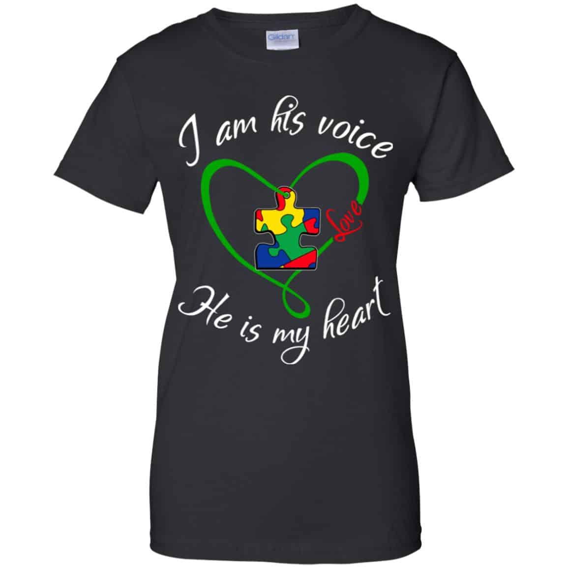 
	Autism: I Am His Voice He Is My Heart Shirt, Hoodie, Tank