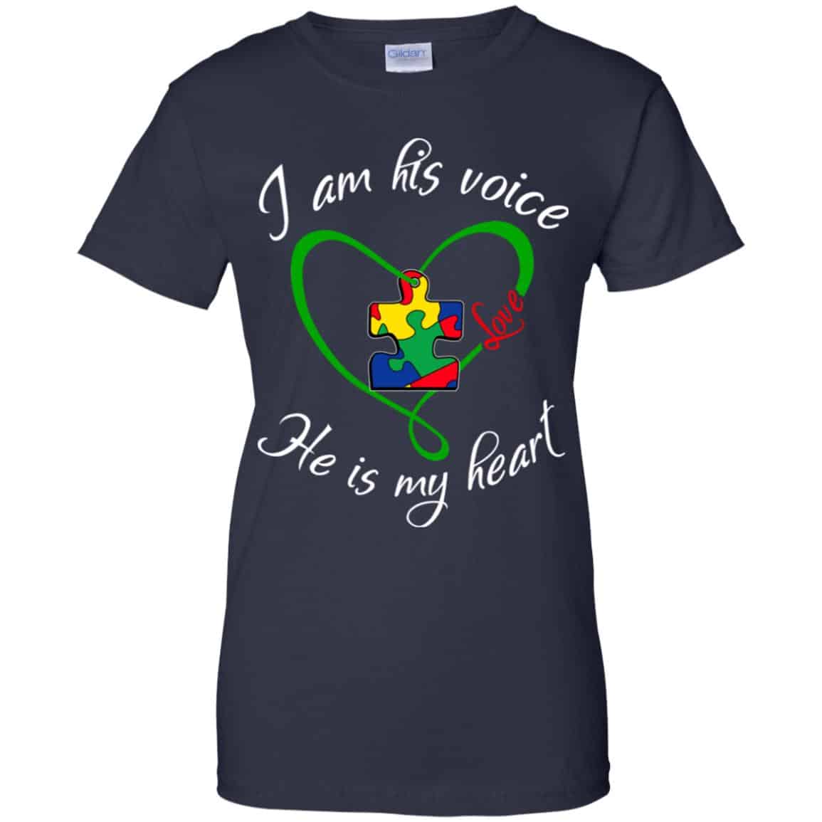 Autism: I Am His Voice He Is My Heart Shirt, Hoodie, Tank