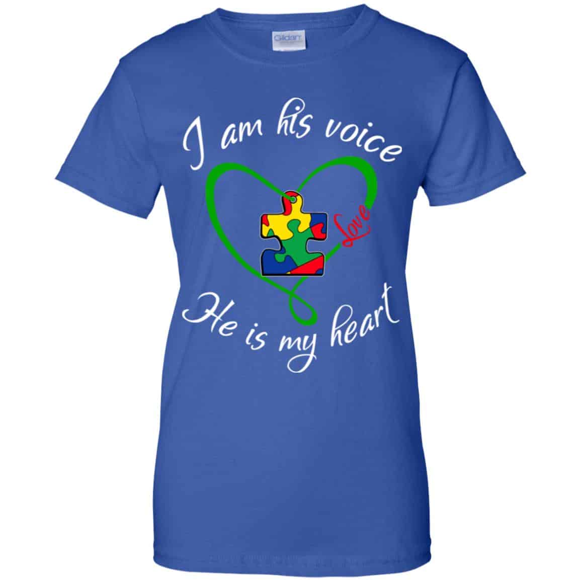 Autism: I Am His Voice He Is My Heart Shirt, Hoodie, Tank