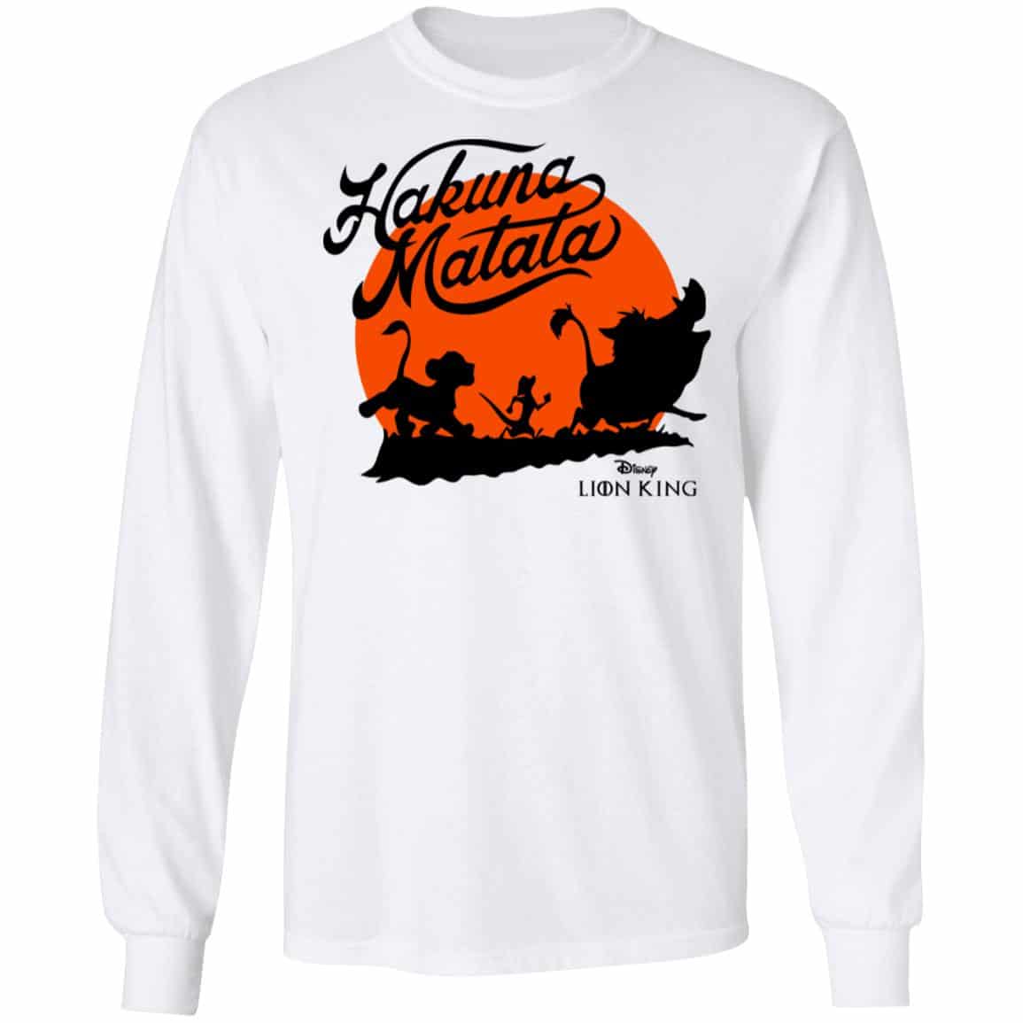 Disney Lion King Hakuna Matata Trio Orange Sunset Shirt, Hoodie, Tank