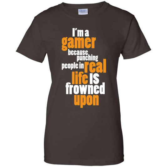 I’m A Gamer Because Punching People In Real Life Is Frowned Upon Shirt, Hoodie, Tank
