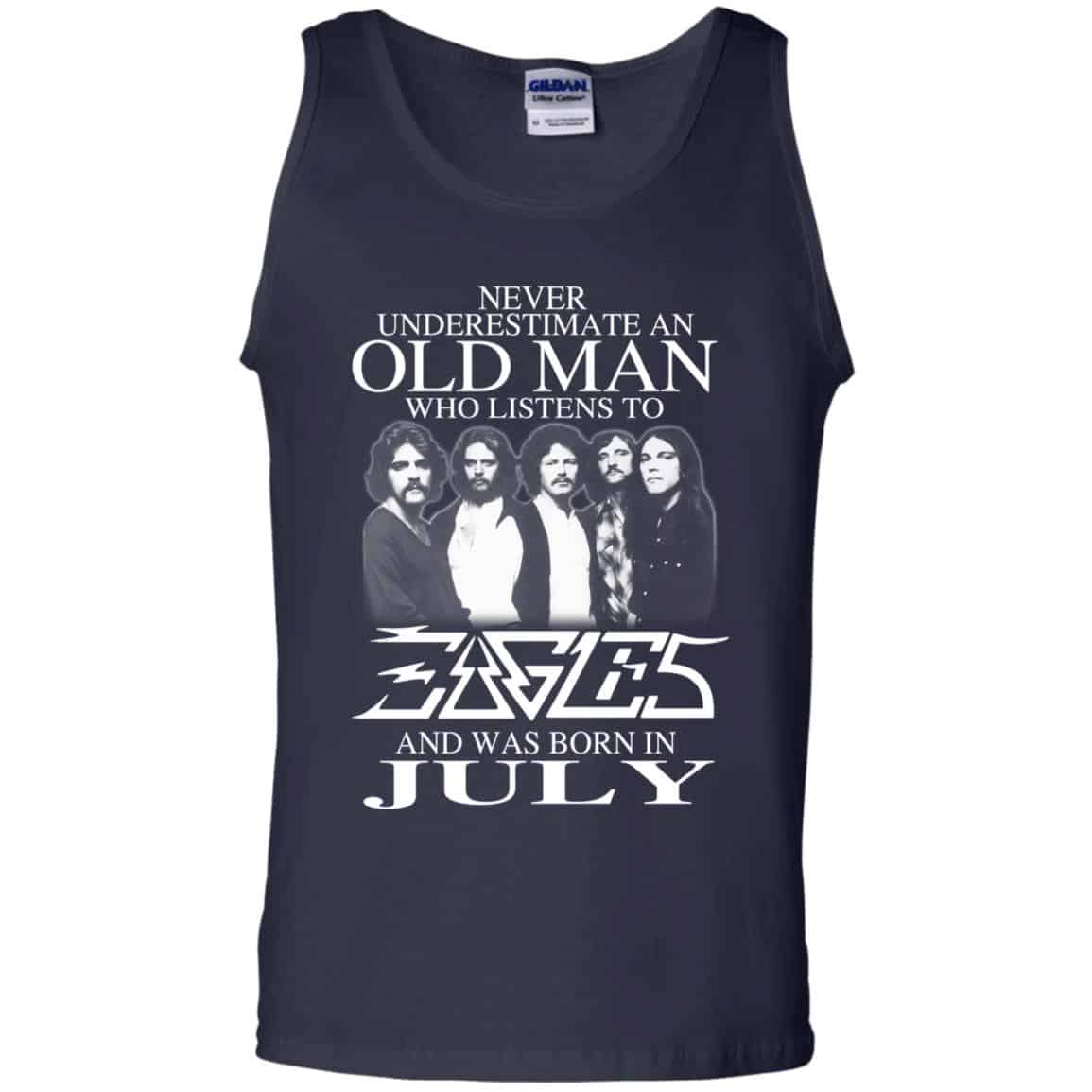 An Old Man Who Listens To Eagles And Was Born In July T-Shirts, Hoodie, Tank