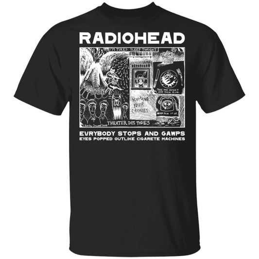 Radiohead Everybody Stops And Gawps Eyes Popped Outlike Cigarete Machines Shirt, Hoodie, Tank