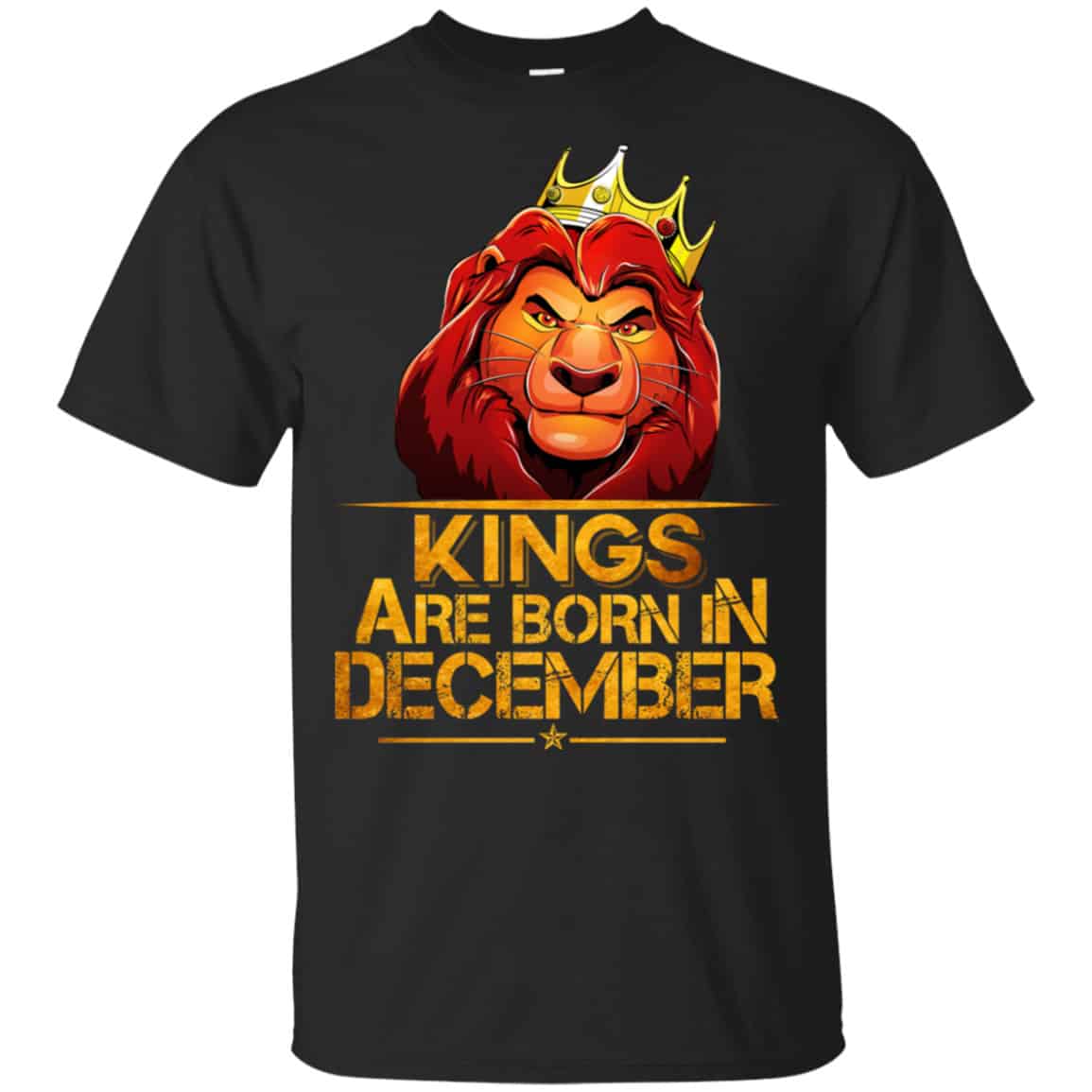Lion King Are Born In December Shirt, Hoodie, Tank