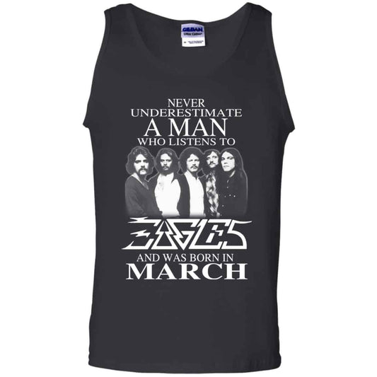 A Man Who Listens To Eagles And Was Born In March T-Shirts, Hoodie, Tank