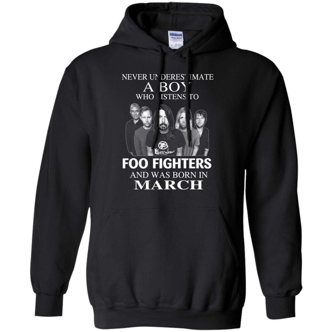 A Boy Who Listens To Foo Fighters And Was Born In March T-Shirts, Hoodie, Tank