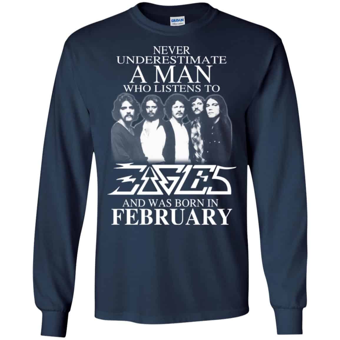 A Man Who Listens To Eagles And Was Born In February T-Shirts, Hoodie, Tank