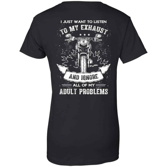 
	I Just Want To Listen To My Exhaust Biker Motorcycle T-Shirt, Hoodie, Tank