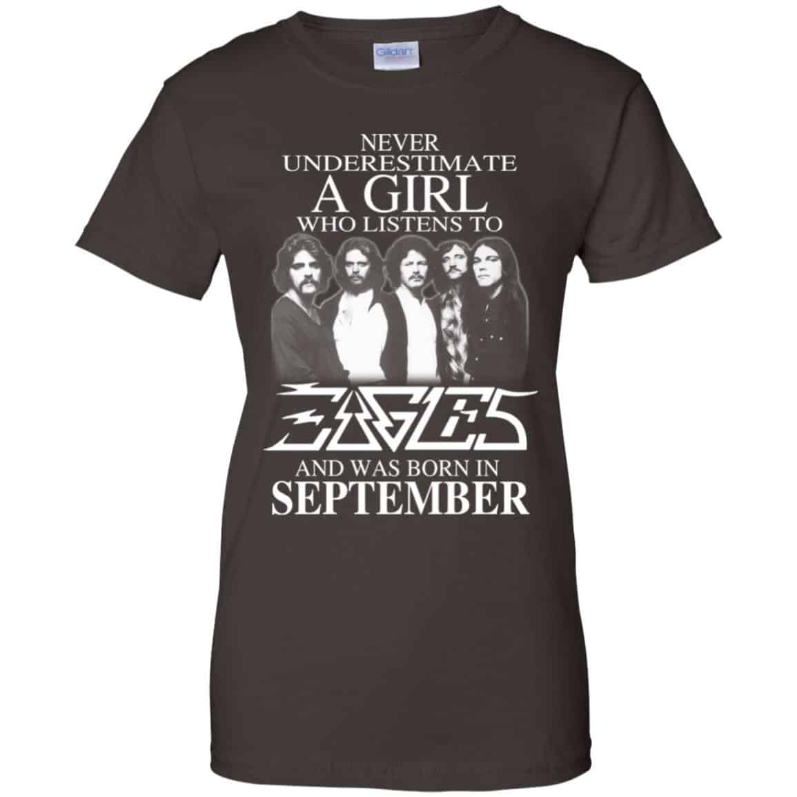 A Girl Who Listens To Eagles And Was Born In September T-Shirts, Hoodie, Tank