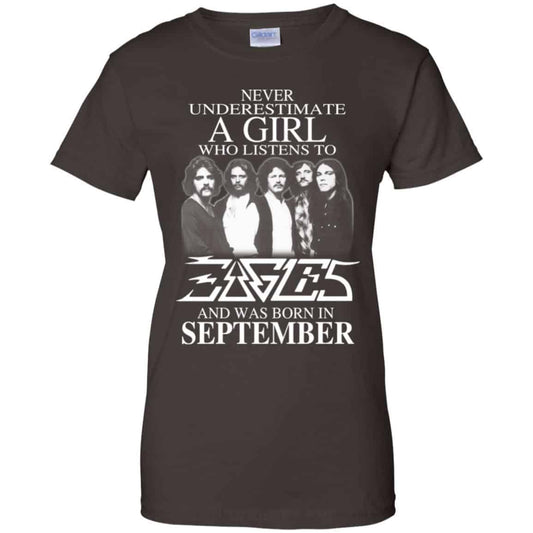 A Girl Who Listens To Eagles And Was Born In September T-Shirts, Hoodie, Tank