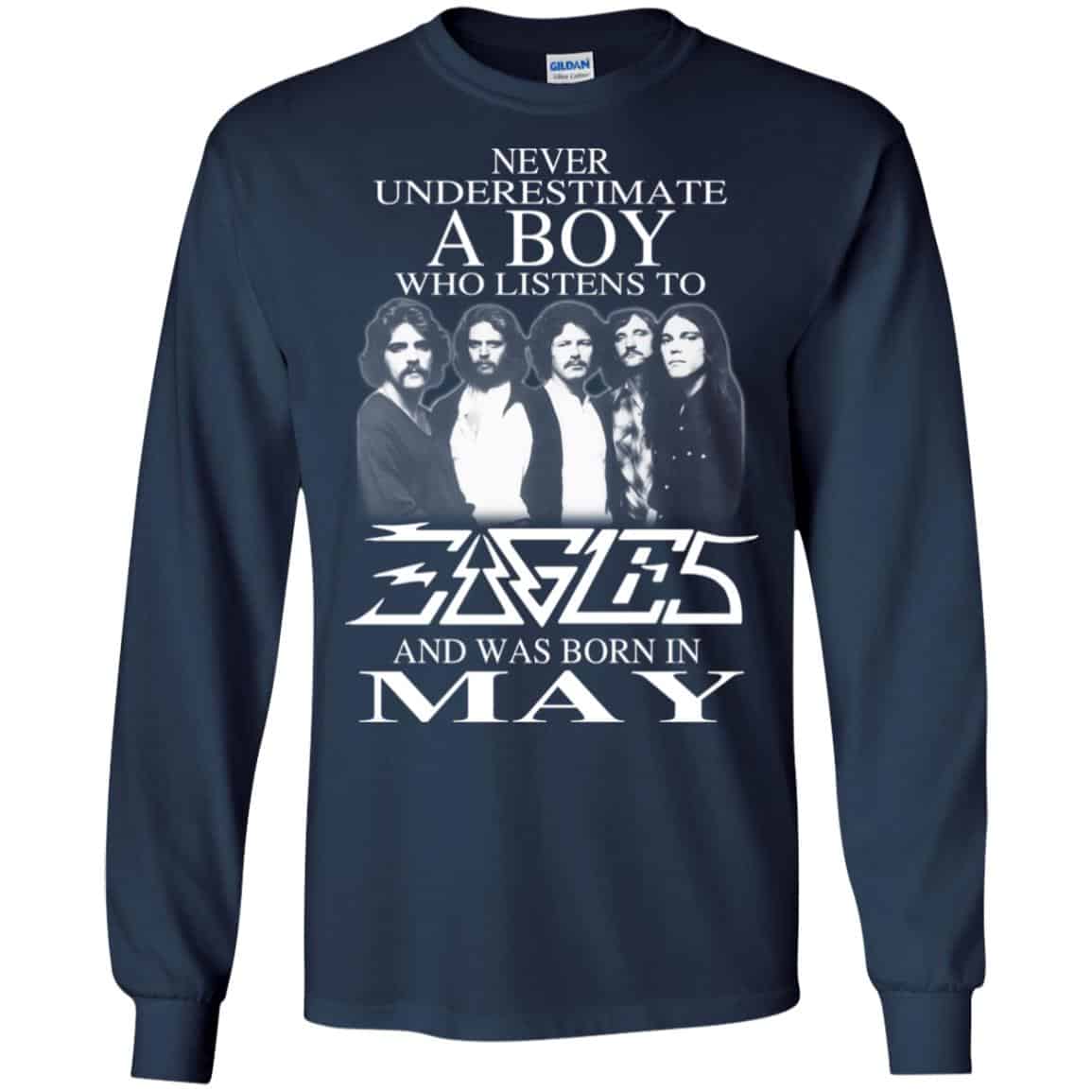 A Boy Who Listens To Eagles And Was Born In May T-Shirts, Hoodie, Tank