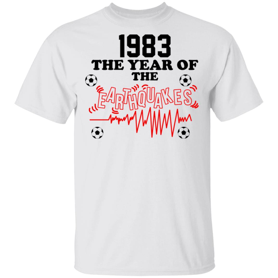 1983 The Year Of The Earthquakes San Jose Earthquakes Shirt, Hoodie, Tank