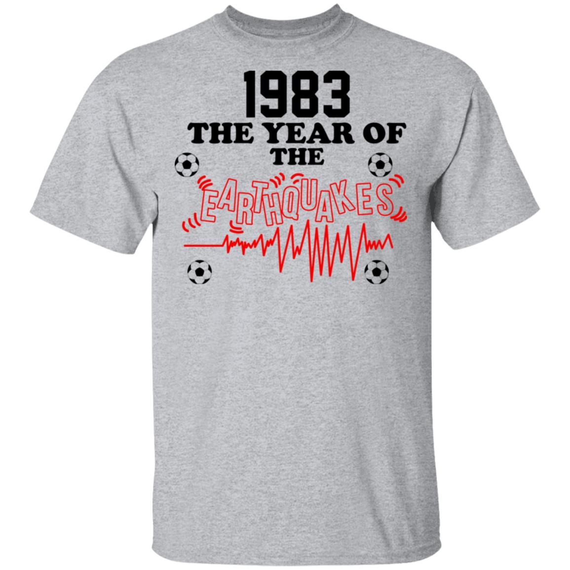 1983 The Year Of The Earthquakes San Jose Earthquakes Shirt, Hoodie, Tank