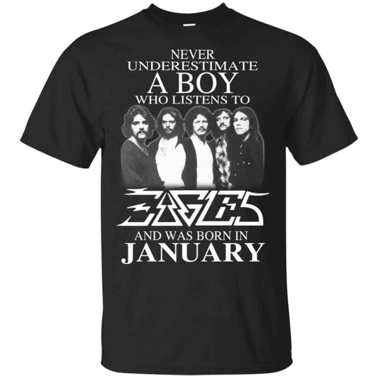 A Boy Who Listens To Eagles And Was Born In January T-Shirts, Hoodie, Tank