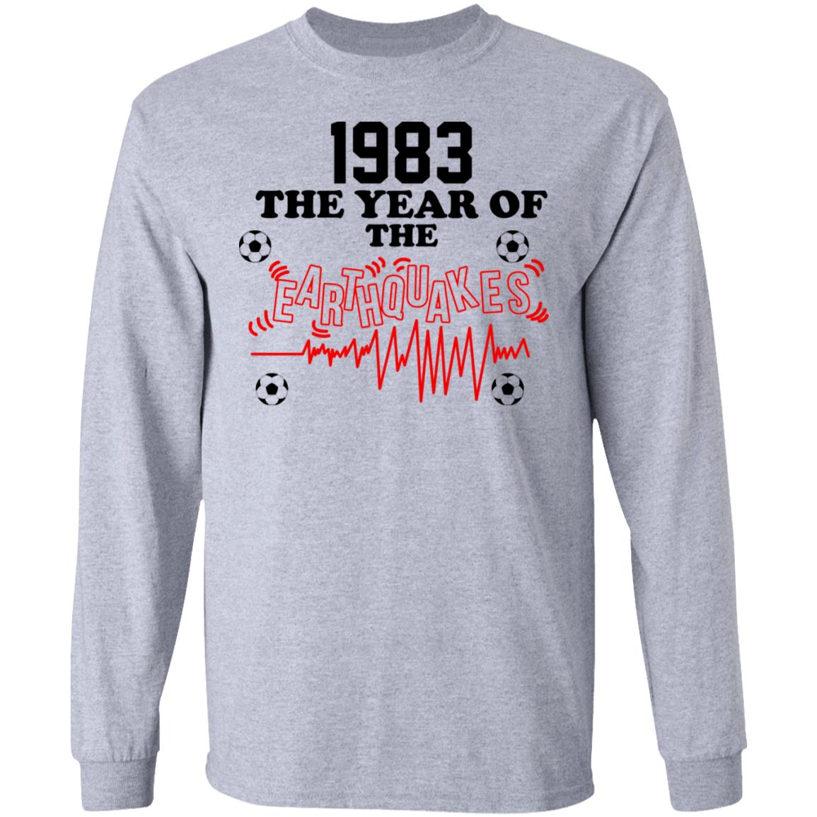 1983 The Year Of The Earthquakes San Jose Earthquakes Shirt, Hoodie, Tank