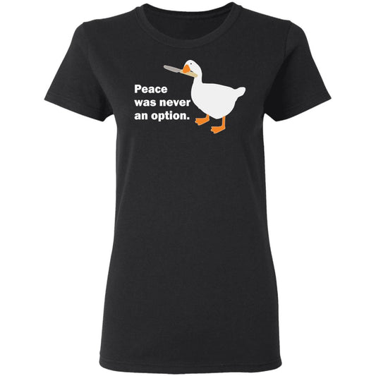 Peace Was Never An Option Goose Shirt, Hoodie, Tank