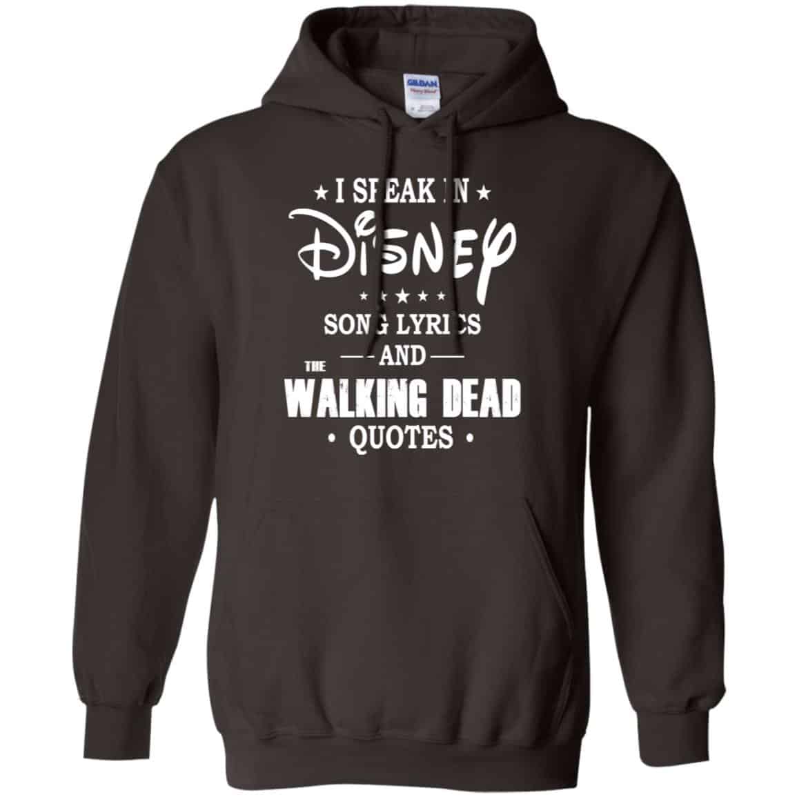 I Speak In Disney Song Lyrics and The Walking Dead Quotes Shirt, Hoodie, Tank