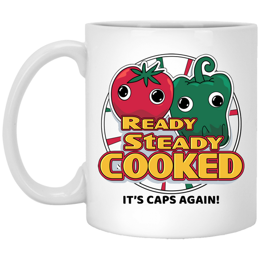 
	Ready Steady Cooked It’s Caps Again Mug