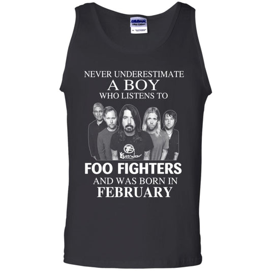 A Boy Who Listens To Foo Fighters And Was Born In February T-Shirts, Hoodie, Tank