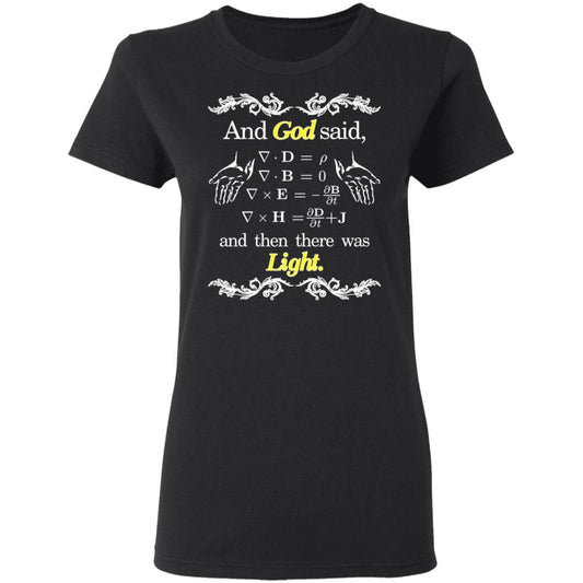 
	God Said Maxwell Equations Christian Physics Nerd Shirt, Hoodie, Tank