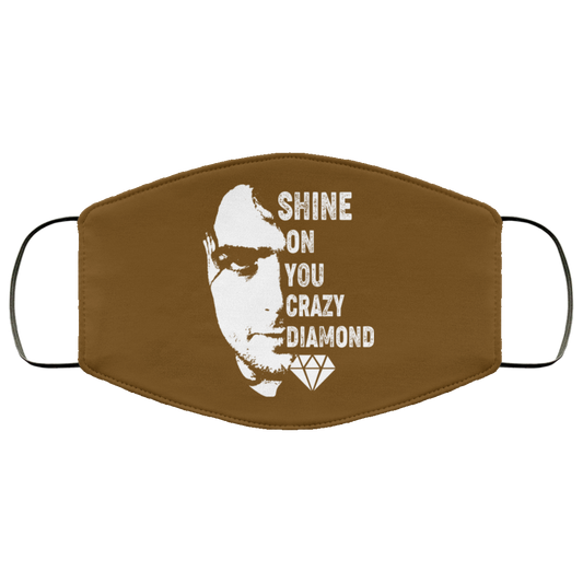 Shine On You Crazy Diamond – Syd Barrett Face Mask