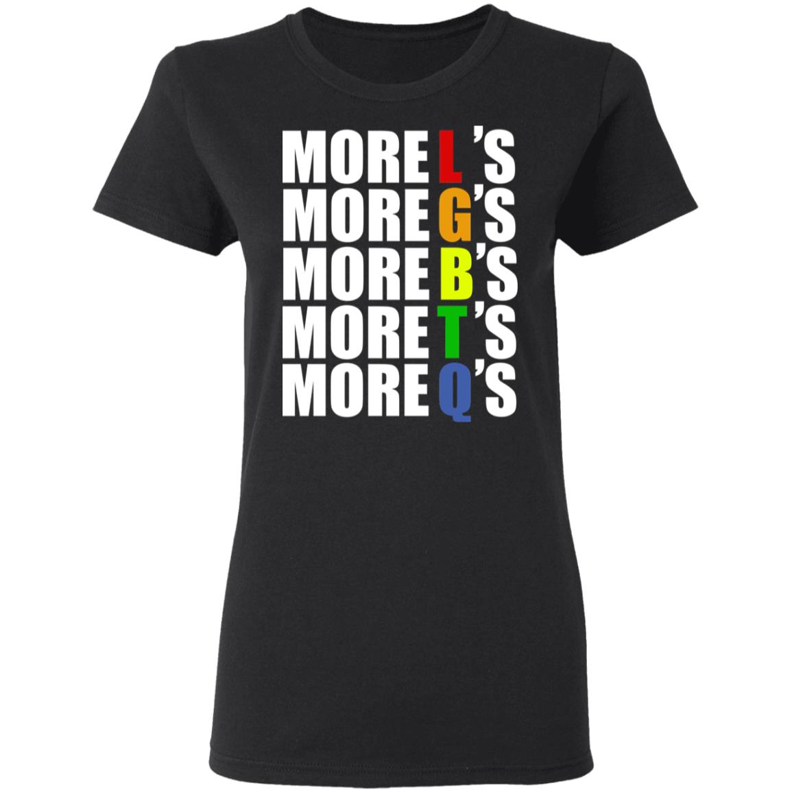 
	More LGBTQ’s Pride Shirt, Hoodie, Tank