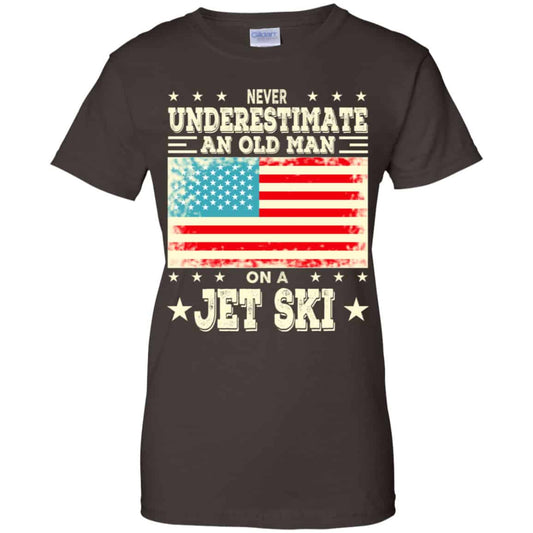 Never Underestimate An Old Man On A Jet Ski Shirt, Hoodie, Tank