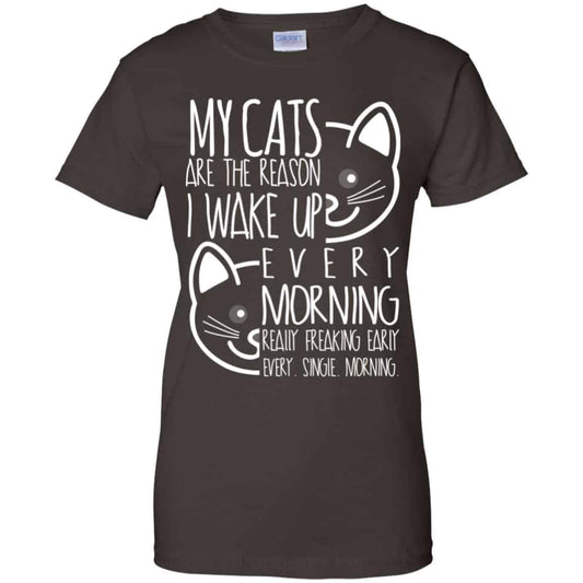 My Cats Are The Reason I Wake Up Every Morning Shirt, Hoodie, Tank