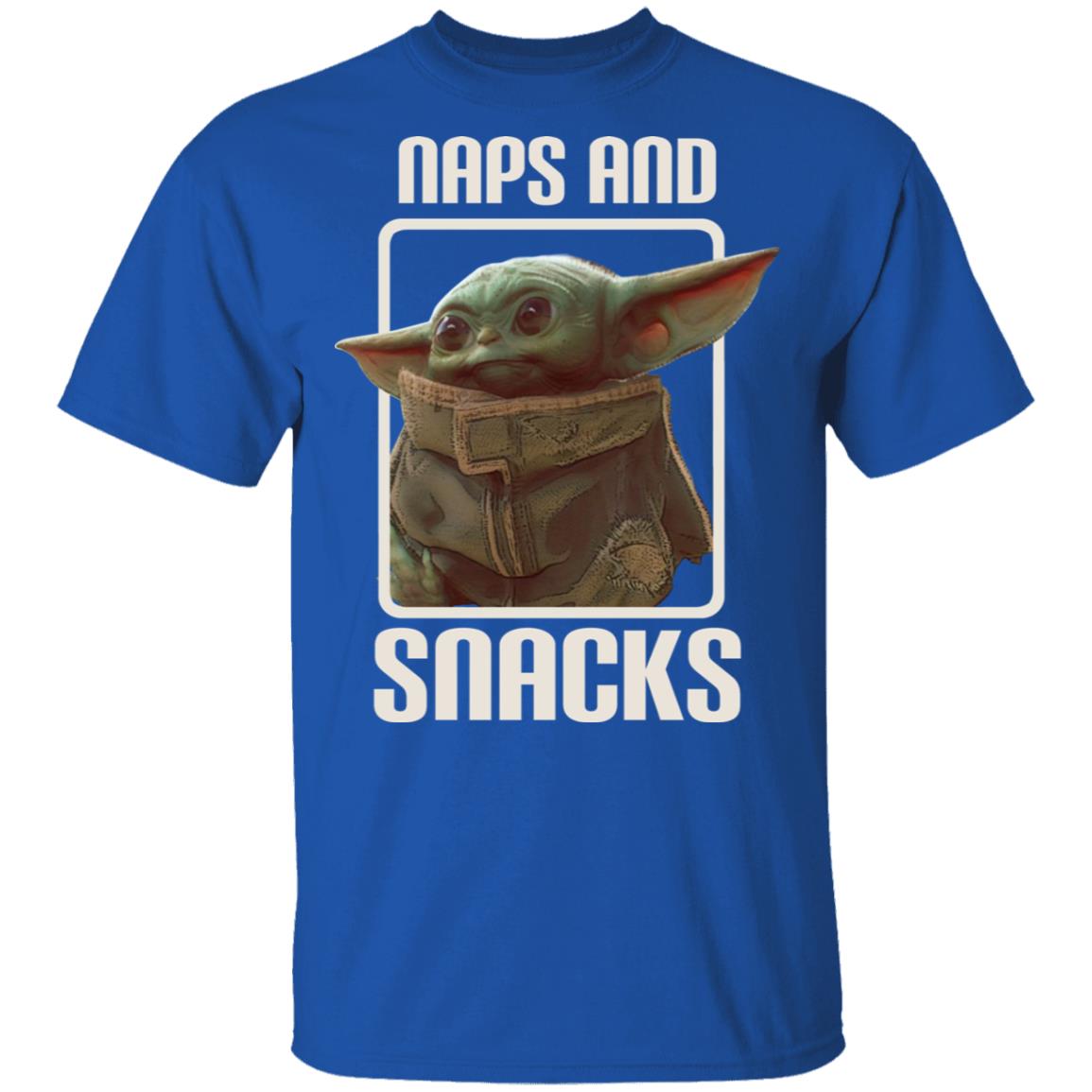 Baby Yoda Naps And Snacks Shirt, Hoodie, Tank