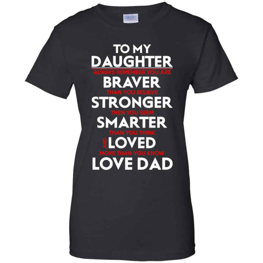 
	Always Remember You Are Braver Than You Believe Stronger – Daughter Shirt, Hoodie, Tank