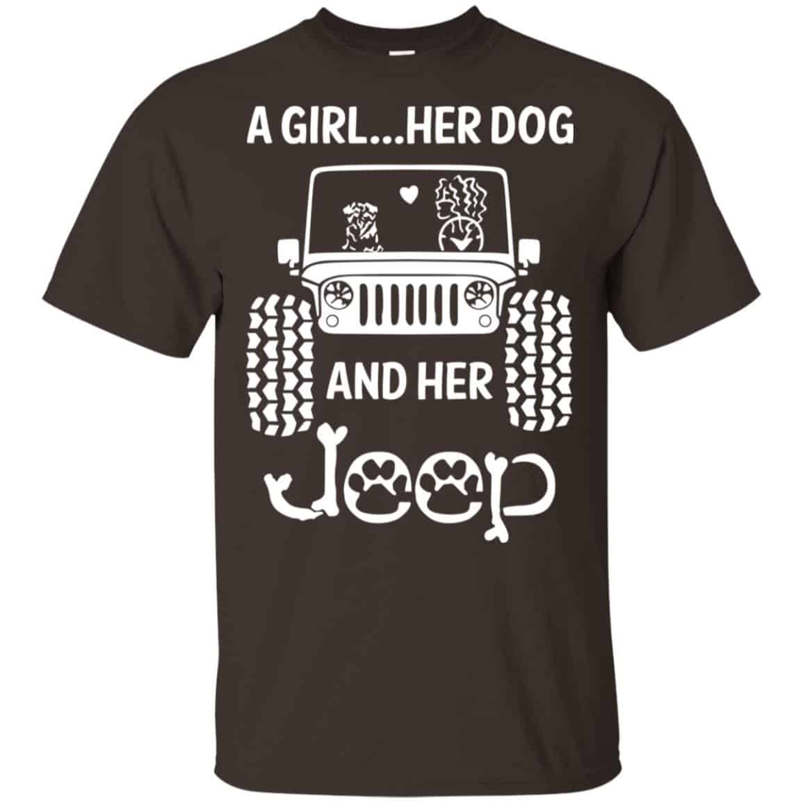 A Girl Her Dog And Her Jeep Shirt, Hoodie, Tank