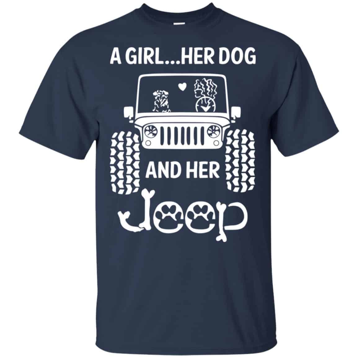 A Girl Her Dog And Her Jeep Shirt, Hoodie, Tank