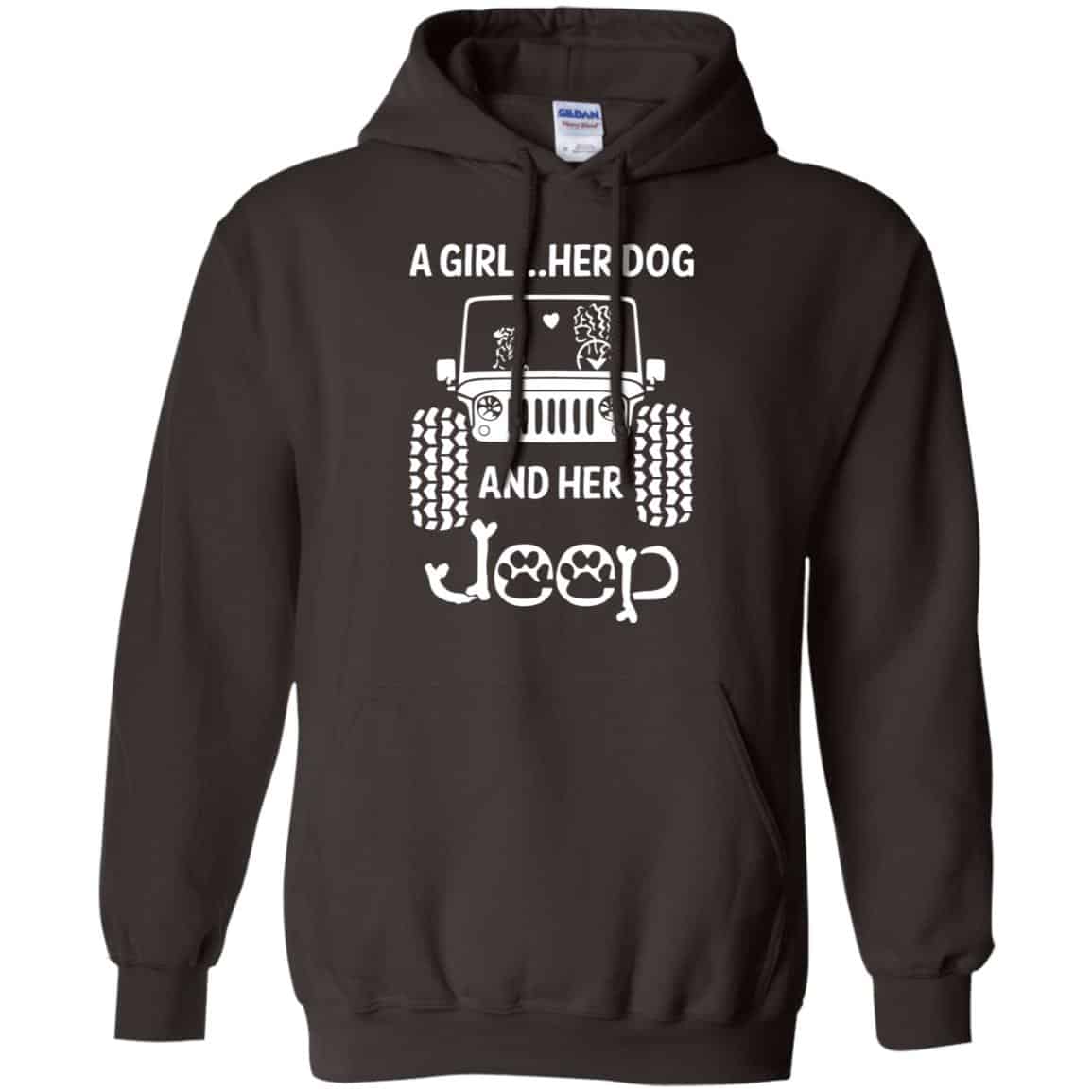 A Girl Her Dog And Her Jeep Shirt, Hoodie, Tank