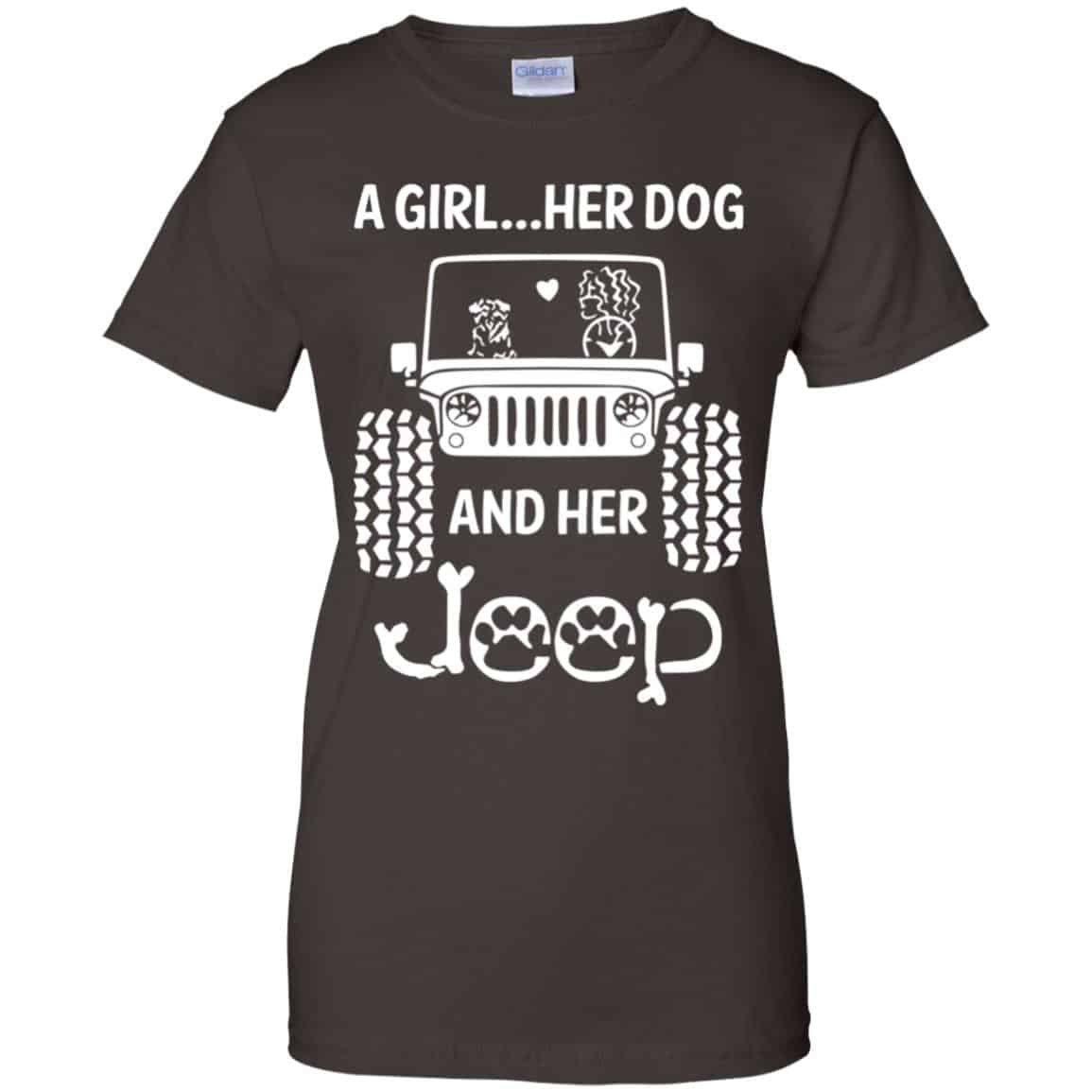 A Girl Her Dog And Her Jeep Shirt, Hoodie, Tank