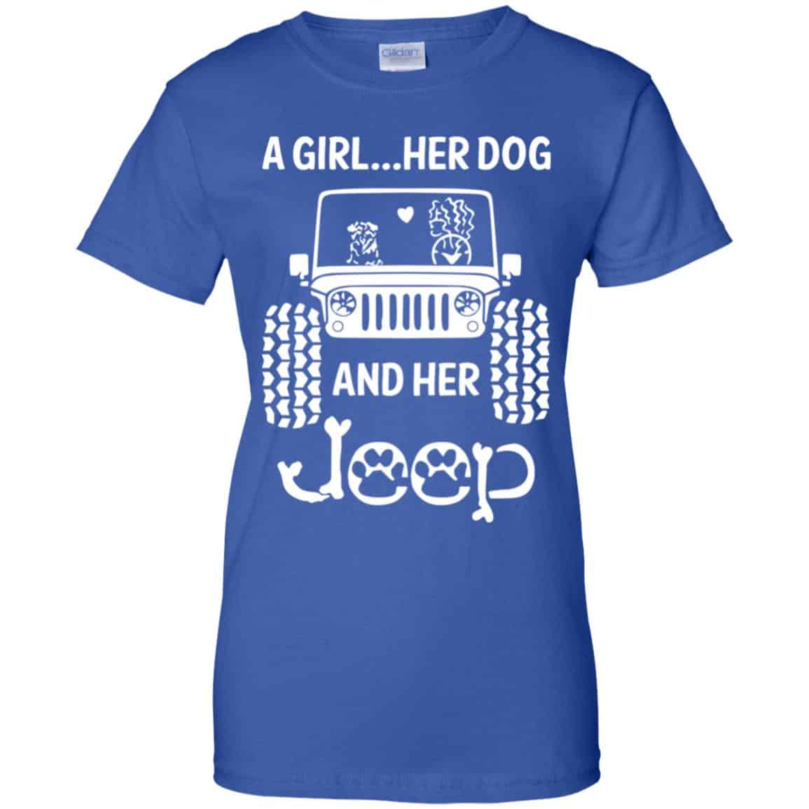 A Girl Her Dog And Her Jeep Shirt, Hoodie, Tank