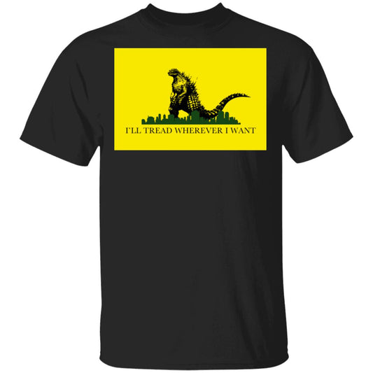 I’ll Tread Wherever I Want Godzilla Shirt, Hoodie, Tank