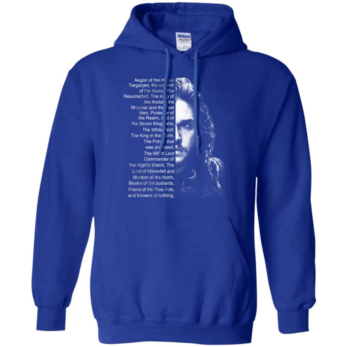 Jon Snow: List Name Aegon Of The House T-Shirts, Hoodie, Sweater