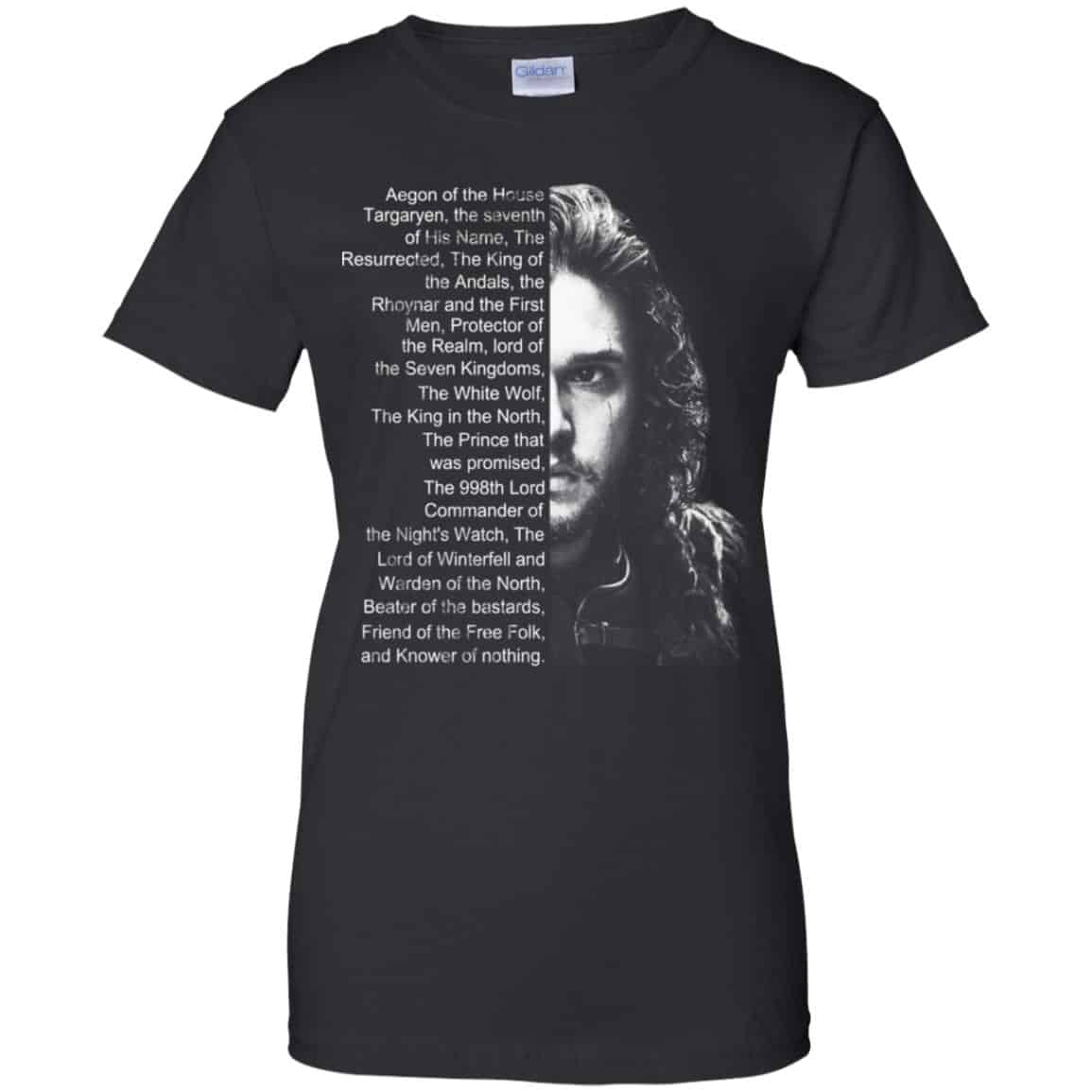 
	Jon Snow: List Name Aegon Of The House T-Shirts, Hoodie, Sweater