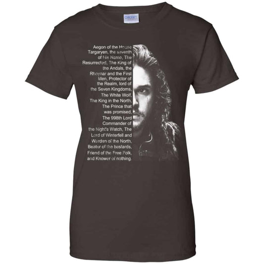 Jon Snow: List Name Aegon Of The House T-Shirts, Hoodie, Sweater