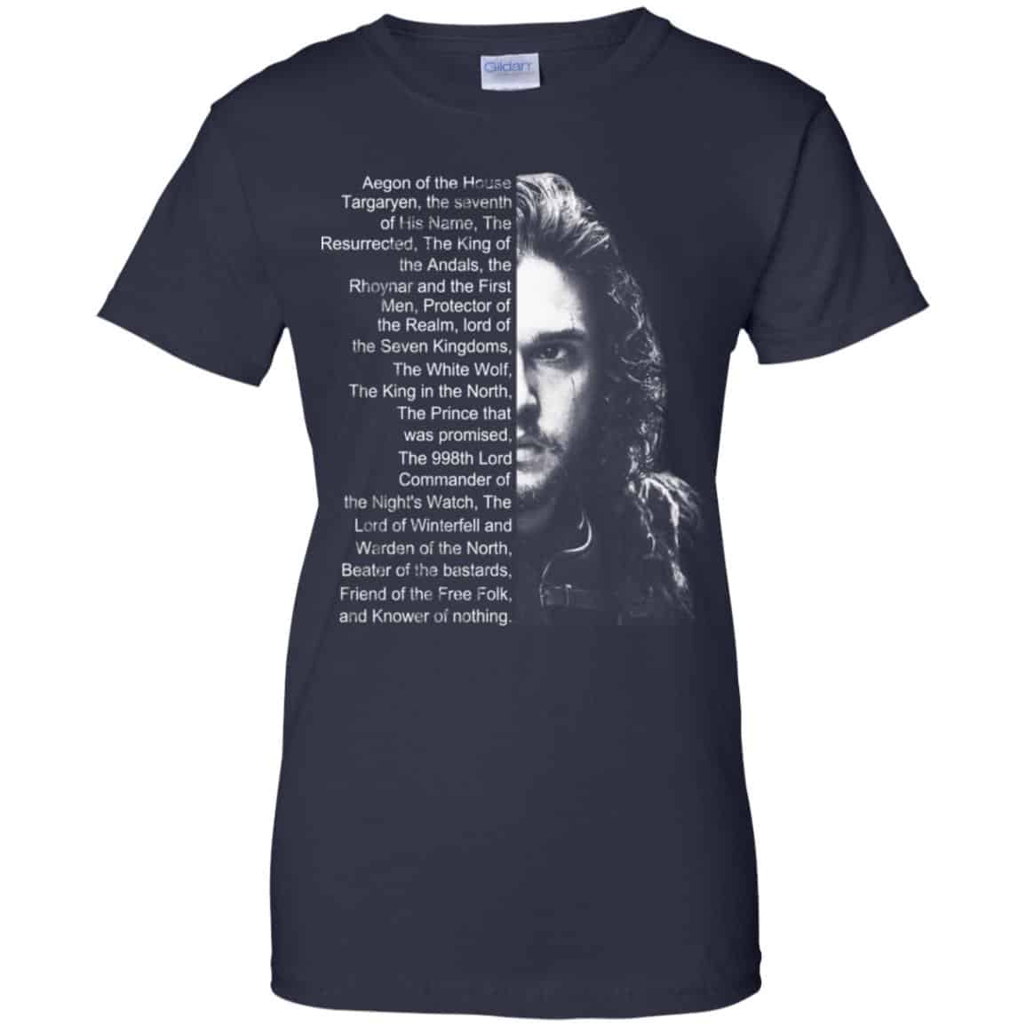 Jon Snow: List Name Aegon Of The House T-Shirts, Hoodie, Sweater