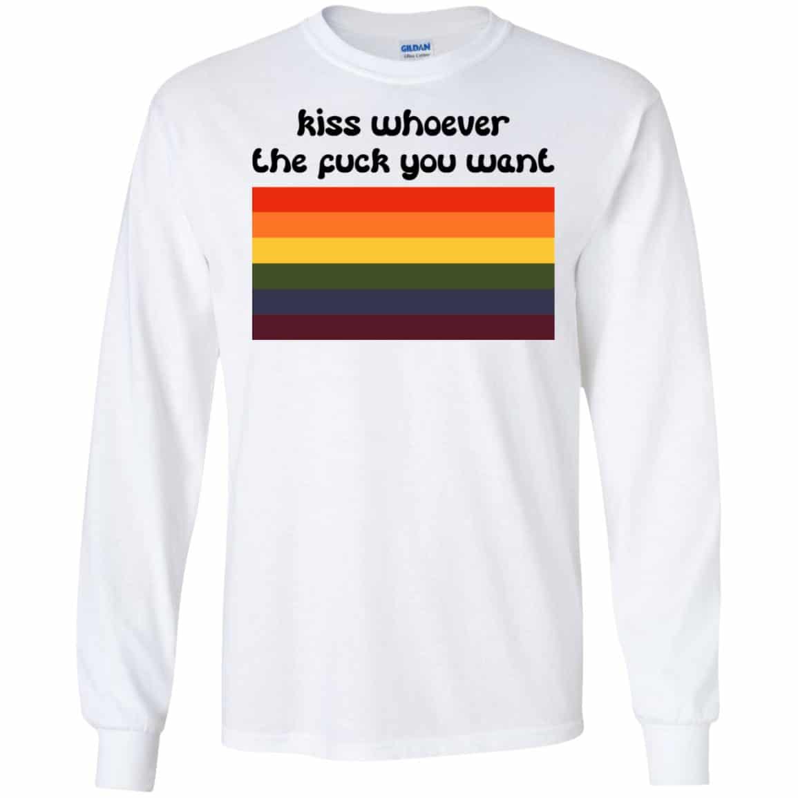 LGBT: Kiss Whoever The Fuck You Want T-Shirts, Hoodie, Tank