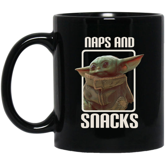 Baby Yoda Naps And Snacks Mug