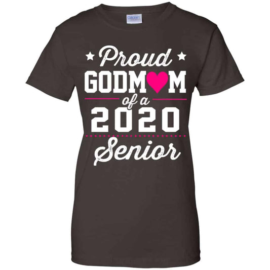 Proud Godmom Of A 2020 Senior Graduation T-Shirts, Hoodie, Tank