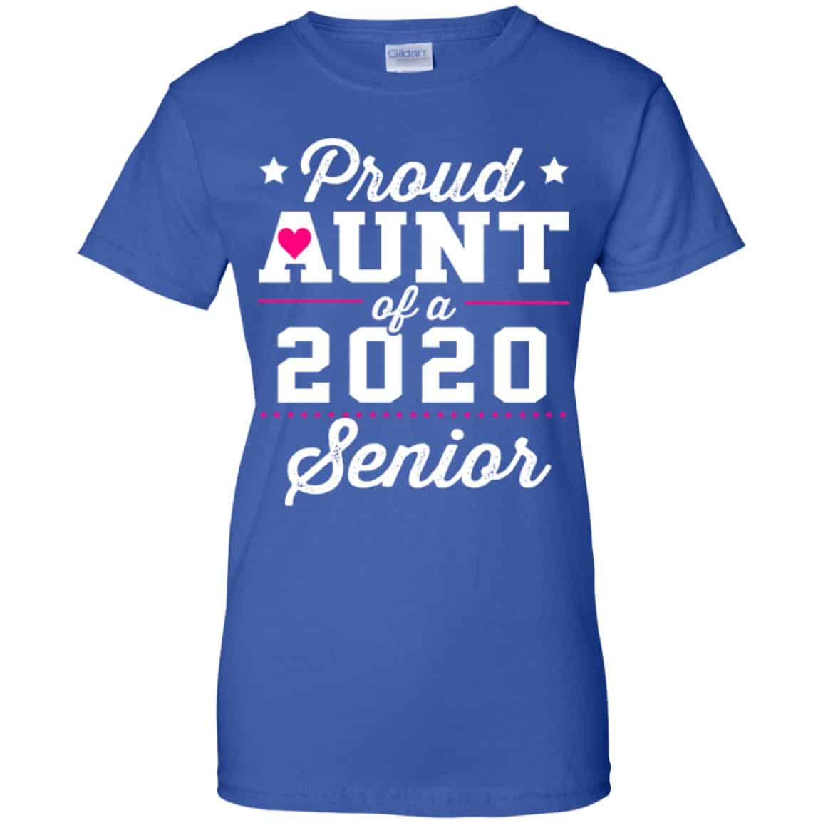 Proud Aunt Of A 2020 Senior Graduation T-Shirts, Hoodie, Tank